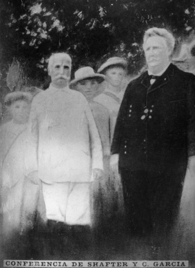 Konferencja Shafter i Garcias, 1898, 1920 autorstwa Unbekannt