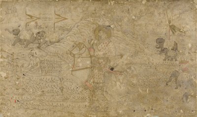 Shah Jahan i jego syn Dara Shikoh Hunting, s. 1790. autorstwa Unbekannt