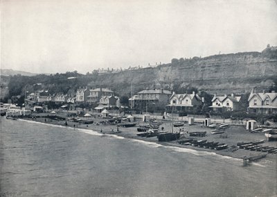 Shanklin - Widok na plażę i wzgórza, 1895 autorstwa Unbekannt