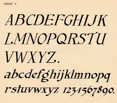 Arkusz 4, z teki alfabetów, 1929 autorstwa Unbekannt