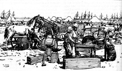 Kuźnia Kuźni Artylerii Nowej Południowej Walii w Suakim, c1885, 1902 autorstwa Unbekannt