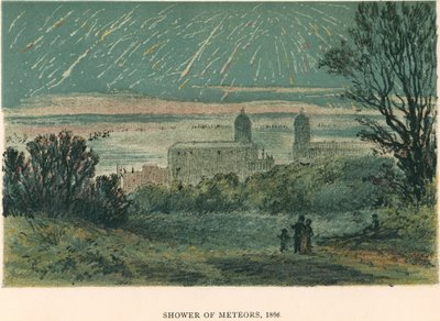 Deszcz meteorów Leonidów obserwowanych nad Greenwich, Londyn, 1866 1884 autorstwa Unbekannt