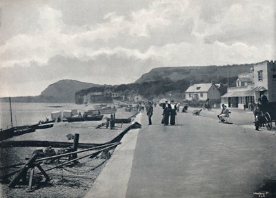 Sidmouth – promenada i plaża, 1895 autorstwa Unbekannt