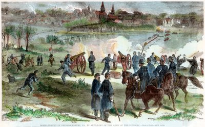 Oblężenie Fredericksburga w Wirginii, wojna secesyjna, ok. 1864–1865 r. autorstwa Unbekannt