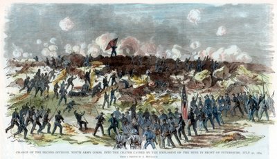 Oblężenie Petersburga, Wirginia, wojna secesyjna, 30 lipca 1864 r autorstwa Unbekannt