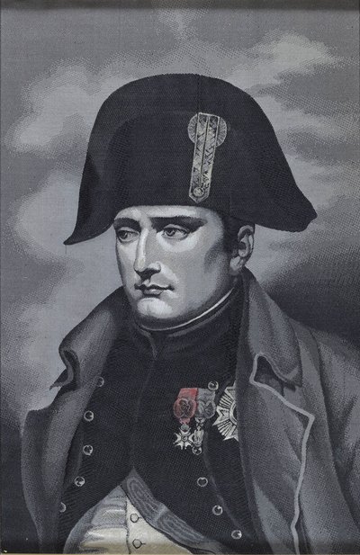 Jedwabny portret cesarza Napoleona I Bonaparte 1769-1821 autorstwa Unbekannt