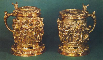 Kufle posrebrzane, ok. 1661, 1953 autorstwa Unbekannt