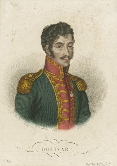 Simon Bolivar 1783-1830, 1825 autorstwa Unbekannt
