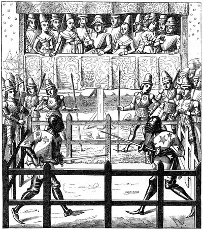 Walka pojedyncza, XV wiek 1849 autorstwa Unbekannt