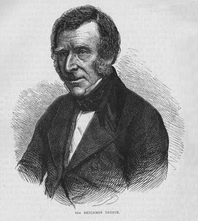 Sir Benjamin Brodie, angielski lekarz, ok. 1860 1878 r. autorstwa Unbekannt