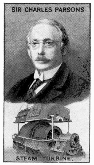 Sir Charles Algernon Parsons, irischer Ingenieur von Unbekannt