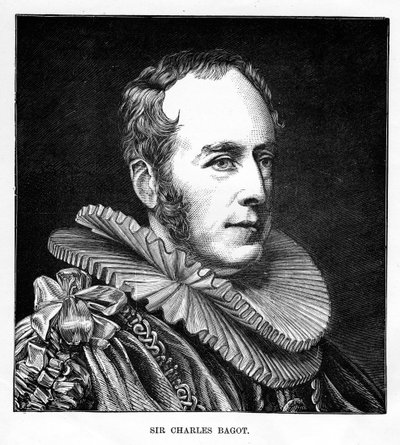 Sir Charles Bagot, angielski dyplomata, XIX wiek autorstwa Unbekannt