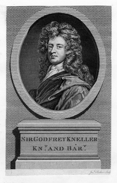 Sir Godfrey Kneller 1646-1723, portrecista, XIX w. autorstwa Unbekannt