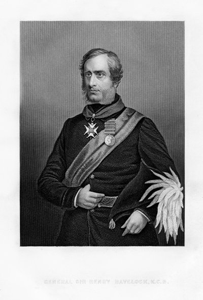 Sir Henry Havelock, brytyjski generał, XIX wiek autorstwa Unbekannt