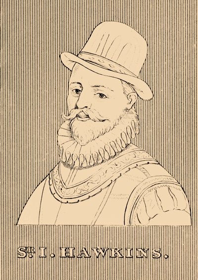 Sir I. Hawkins, 1532-1595, 1830. autorstwa Unbekannt