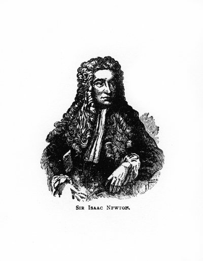Sir Isaac Newton, angielski matematyk, astronom i fizyk, XX wiek autorstwa Unbekannt