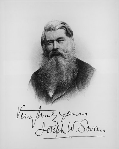 Sir Joseph Wilson Swan, naukowiec i wynalazca, ok. 1900 autorstwa Unbekannt