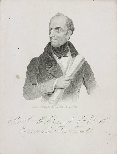 Sir Marc Isambard Brunel, urodzony we Francji inżynier i wynalazca angielski, ok. 1810 r. autorstwa Unbekannt
