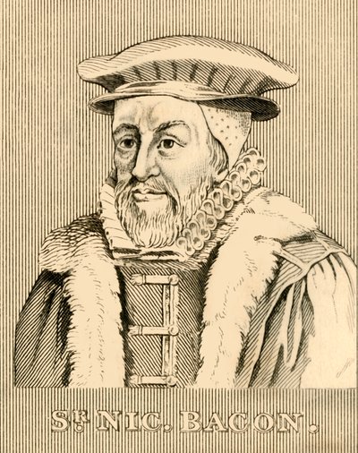 Sir Nicholas Bacon, 1510-1579, 1830. autorstwa Unbekannt