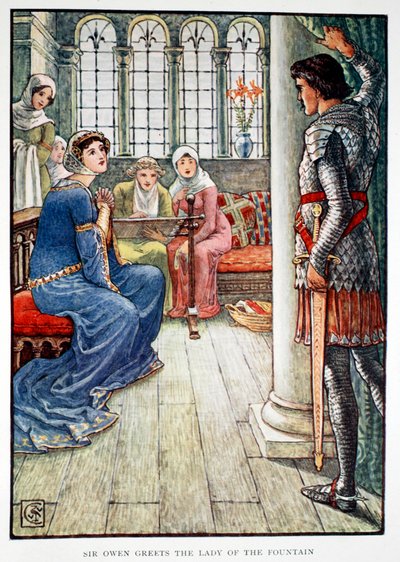 „Sir Owen wita Panią ze Źródła”, 1911 autorstwa Unbekannt