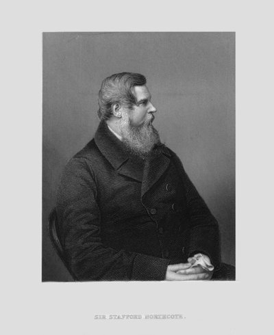 Sir Stafford Northcote. autorstwa Unbekannt