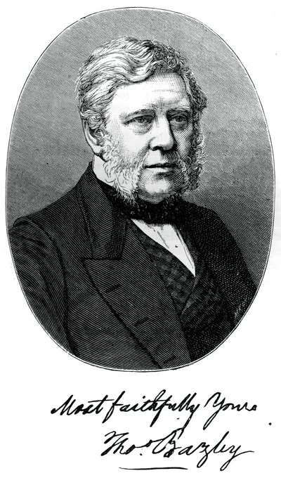 Sir Thomas Bazley, 1. baronet, brytyjski producent i polityk, ok. 1880 r. autorstwa Unbekannt