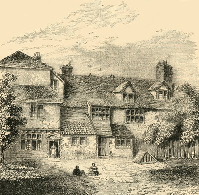 Dom Sir Waltera Raleighsa, ok. 1872 r. autorstwa Unbekannt