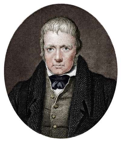 Sir Walter Scott, 1. baronet, szkocki powieściopisarz historyczny i poeta, 1877. autorstwa Unbekannt