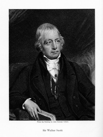 Sir Walter Scott, 1. baronet, płodny szkocki powieściopisarz historyczny i poeta, XIX wiek autorstwa Unbekannt