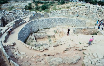 Miejsce fortyfikacji mykeńskich, Grecja, ok. 1600-1100 p.n.e. autorstwa Unbekannt