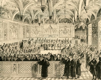Posiedzenie Parlamentu Paryża, 1890. autorstwa Unbekannt