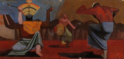 Szkic dla tancerzy indyjskich, ca. 1933-1943. autorstwa Unbekannt