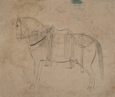 Szkic konia, koniec XVIII wieku. autorstwa Unbekannt