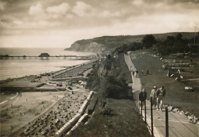 Small Hope Bay i Shanklin Pier, I.W., z Cliff Walk, c1920. autorstwa Unbekannt