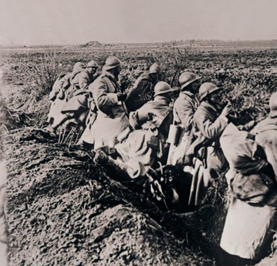 Żołnierze na linii frontu, c1914-c1918 autorstwa Unbekannt