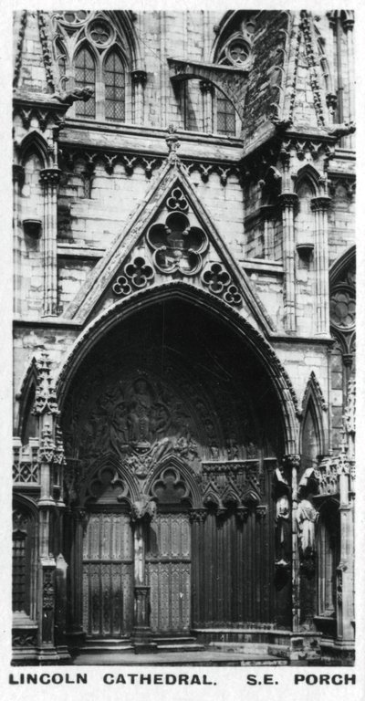Ganek południowo-wschodni, katedra w Lincoln, ok. 1920 r. autorstwa Unbekannt