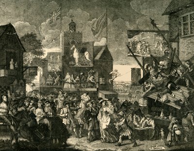Targi w Southwark. Obraz według Hogartha, ok. 1878 r. autorstwa Unbekannt