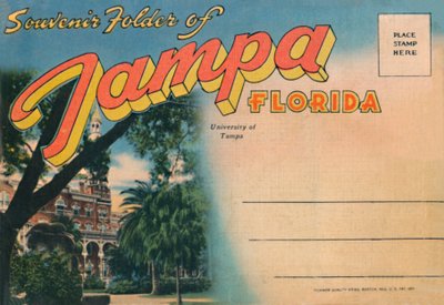 Teczka pamiątkowa z Tampa, Floryda - Uniwersytet Tampa, c1940 autorstwa Unbekannt