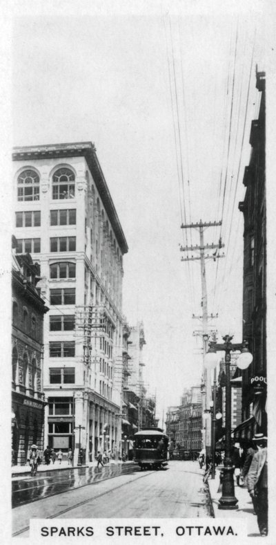 Sparks Street, Ottawa, Kanada, ok. 1920 r. autorstwa Unbekannt
