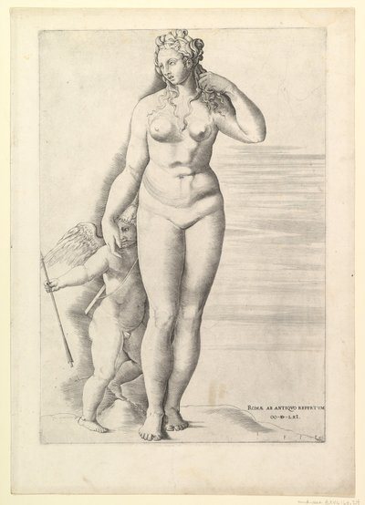 Rzymskie lustro wspaniałości: Wenus i Eros, 1561 autorstwa Unbekannt