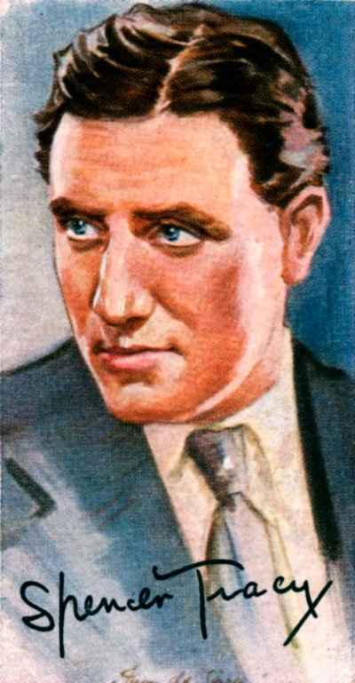 Spencer Tracy, 1900-1967, dwukrotny zdobywca Oscara, amerykański aktor filmowy, XX wiek autorstwa Unbekannt