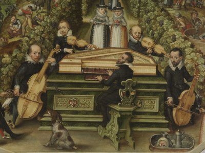 Pokrywka spinet Lucasa Friedricha Behaima von Schwartzbacha, 1619 autorstwa Unbekannt