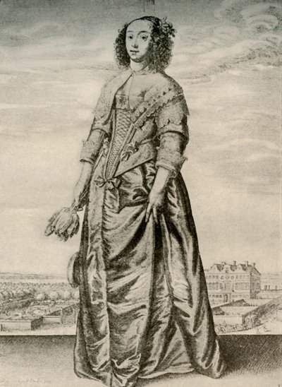 Wiosna - Modna suknia domowa Angielki, panowanie Karola I, c1620-1640, 1937 autorstwa Unbekannt