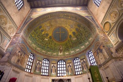 Kościół św. Apollinare Nuovo, mozaika, Rawenna, Włochy (foto) autorstwa Unbekannt