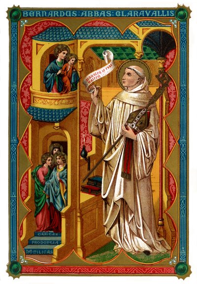 Św. Bernard, 1886 r. autorstwa Unbekannt
