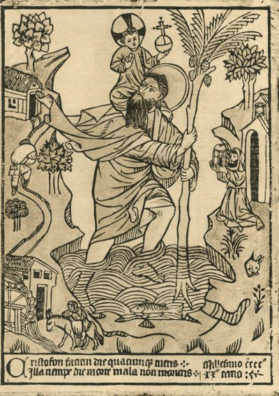 Św. Krzysztofa. 1423, 1915. autorstwa Unbekannt