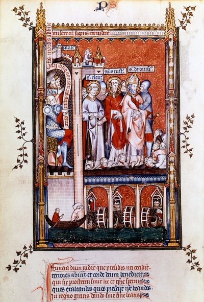 Św. Denis jest pokazany męczennikami, 1317 autorstwa Unbekannt