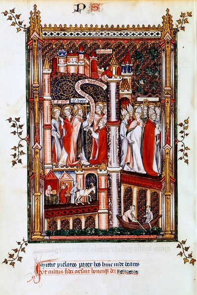 Św. Denis wysyła misjonarzy, 1317 autorstwa Unbekannt