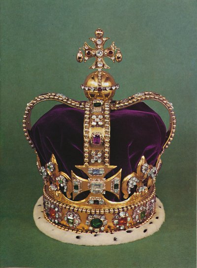 Korona św. Edwarda, którą koronowany jest Władca, 1953 autorstwa Unbekannt