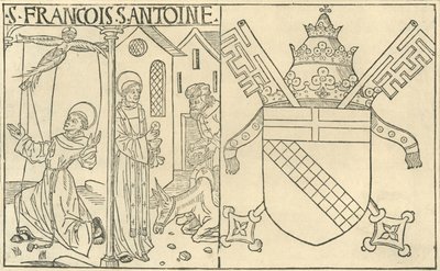 Św. Franciszek z Asyżu i Antoniusz z Padwy, 1915. autorstwa Unbekannt